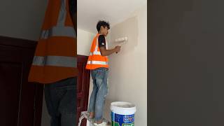 wall painting foryou wallpainting viralshorts shorts construction civilengeeniring [upl. by Morey572]