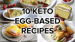 10 Low Carb amp Keto Egg Recipes From Breakfast to Dessert [upl. by Hakan218]