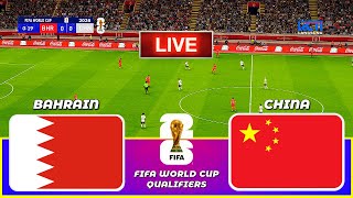 LIVE🔴 BAHRAIN vs CHINA  FIFA World Cup Asian qualifiers  Full Match  PES 21 Simulation [upl. by Wendie]