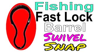 Fishing Fast Lock Snap Barrel Swivel [upl. by Halac]