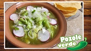 Pozole verde de pollo delicioso  receta fácil [upl. by Reivad]