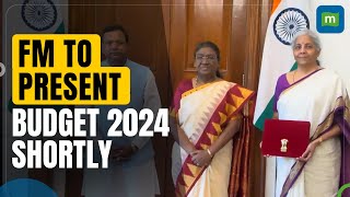 Union Budget 2024 Finance Minister Reaches Parliament After Meeting President Murmu [upl. by Acimak]