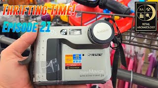 Thrifting Time Ep 21 I Got A Floppy Disk Camera  Retail Archaeology [upl. by Beitch]