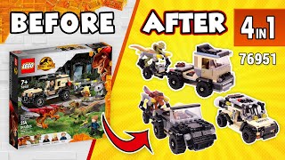 LEGO Jurassic World Pyroraptor amp Dilophosaurus Transport 4in176951742 pcs Alternate Builds [upl. by Shugart939]