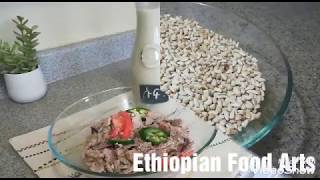 Ethiopian Food  የሱፍ ፍትፍትና መጠጥ  Suf fit fit Recipe  Ethiopian White Sunflower Seed Recipe [upl. by Fafa782]