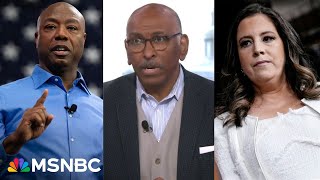 Pathetic sycophantic dance Michael Steele calls out Tim Scott and Elise Stefanik’s antics [upl. by Iives245]