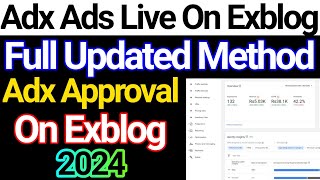 Adx Ads Live On Exblog Updated Method 2024  Adx Approval On Exblog Method 2024  Yom digi media [upl. by Ahsille]