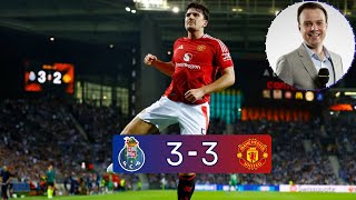 Conor McNamara on PORTO vs MAN UNITED 33  6 Goal Thriller  Europa League [upl. by Jaella461]