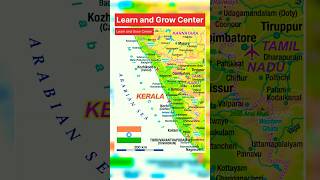 Kerala Map  Geography [upl. by Londoner]