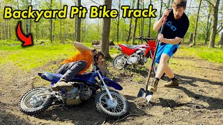 We Built A Sketchy Backyard Pit Bike Track [upl. by Mike]