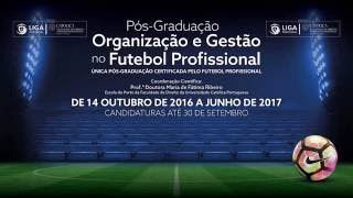 PósGraduação em Organização e Gestão no Futebol Profissional [upl. by Adniralc]