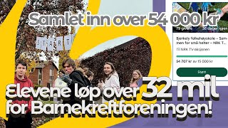 Elevene løp over 32 mil for TVaksjonen 💛 [upl. by Herries]