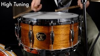 Gretsch 65x14 USA Custom Solid Walnut Snare Drum  Chicago Drum Exchange Demo [upl. by Tristam]