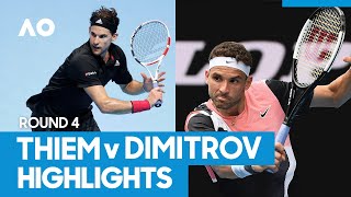 Dominic Thiem vs Grigor Dimitrov Match Highlights 4R  Australian Open 2021 [upl. by Ynaffital]