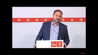 4072017 Rueda de prensa de José Luis Ábalos en Valencia [upl. by Rondon]