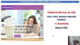 YDS RUSÇA ONLINE KURSUMUZ BAŞLAMIŞTIR [upl. by Claudy]