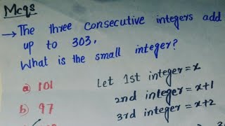 three consecutive integers find 1stclass 10th longvadio maths long longviral ytlong ytviral [upl. by Odnomar]