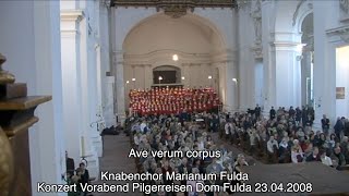 Adventstür 8 Ave verum corpus  Knabenchor Marianum Fulda  Vorabend Pilgerreisen Dom 23042008 [upl. by Recha]