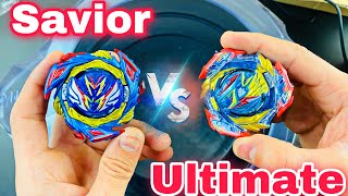 Crazy Battle Ultimate Valkyrie Vs Savior Valkyrie Beyblade Fight [upl. by Nonnah]