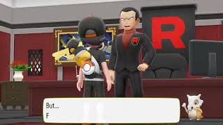 Beating Giovanni at the Team Rocket underground facility  Pokémon Lets Go Pikachu [upl. by Luigi]