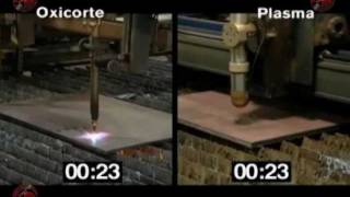 Plasma vs Oxicorte Hypertherm México [upl. by Nilyram]