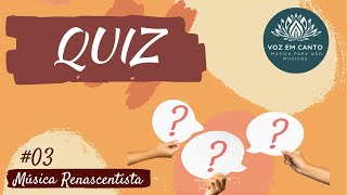 QUIZ 3  Período Renascentista [upl. by Grannia85]