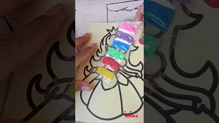 DRAWING WITH GLITTER‼️ drawing glitter princess diy shorts drawings art fy [upl. by Peedus]