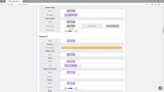 RXV6A Advanced Web Setup Menu [upl. by Ardiekal]