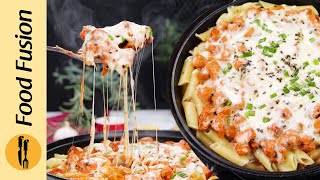 Penne Pasta with Hot Cheesy Chicken Recipe by Food Fusion [upl. by Sudbury547]