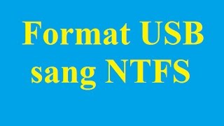 Cách cách Format USB sang định dạng NTFS nhanh chóng an toàn  Taimienphivn [upl. by Obeng]