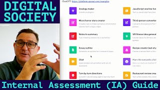 IA Guide for DIGITAL SOCIETY How To Get Started and Get TOP MARKS for IBDP Internal Assessment [upl. by Studnia]