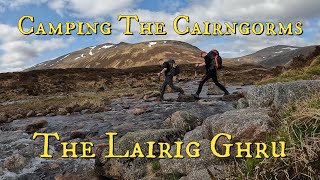 Camping The Cairngorms  Lairig Ghru  Wild Camping Scotland  Hilleberg Enan [upl. by Awjan]