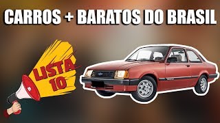 10 CARROS MAIS BARATOS Menos de R100000 DO BRASIL [upl. by Janette759]