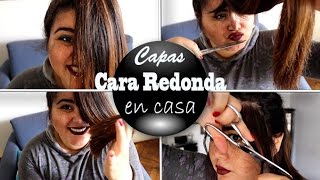 ✂️ Corte en capas para cara redonda  PASO A PASO ✂️ [upl. by Yacov]