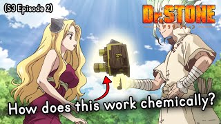 Daguerreotype Camera in Dr Stone explained by chemist Season 3 Episode 2 [upl. by Leur]