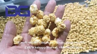 Commercial Caramel Powder Popcorn Machine Industrial Mushroom Popcorn Kernels production Line [upl. by Elizabeth]