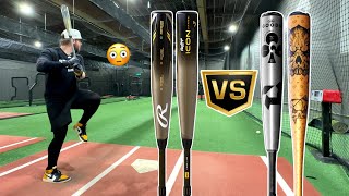 Rawlings Icon vs THE GOODS amp VOODOO ONE  BBCOR Exit Velocity Showdown [upl. by Odarbil]