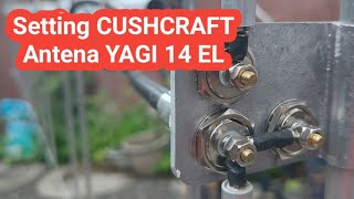 CushCraft 14EL Cara Menggabungkan Dua Road Antena Yagi 14 Element [upl. by Aecila]