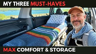 Convert ANY MINIVAN into a CAMPER in 15 MINUTES No Build [upl. by Ohcirej152]