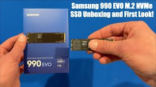 Samsung 990 EVO M2 NVMe SSD Unboxing and First Look [upl. by Morena]