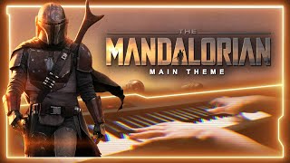 The Mandalorian Main Theme Piano CoverSHEETSampMIDI [upl. by Ainosal]