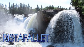 Sweden  ÅRE we visit the beautiful waterfall of RISTAFALLET in JÄMTLAND [upl. by Ralat]