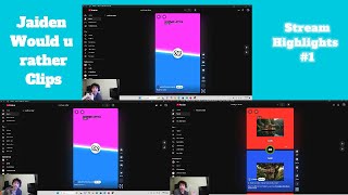 I Play Would U RatherStream Highlights [upl. by Heinrik]