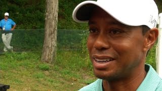 Tiger Woods Round 1 highlights at The Greenbrier Classic [upl. by Ahsa]