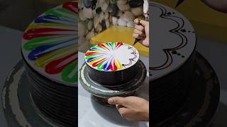 Multi Colour Cake  Chocolate Multi Colour Design shorts youtubeshorts video viralvideo [upl. by Cox]