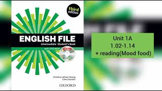 English File Intermediate Students Book  Listening 102  114  Unit 1A [upl. by Zonnya]