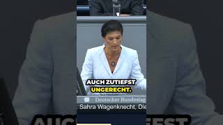 Wagenknecht über Pflege und Investmentbanker politik bundestag wagenknecht shorts [upl. by Eanal262]