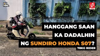 Part 1 Sundiro Honda S07 Range Test 78 Kg Rider  Honda E Bike  Electric Vehicle Manila [upl. by Natasha]