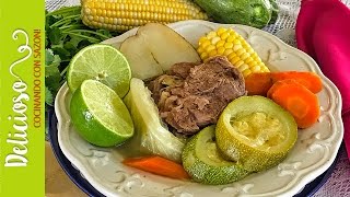 Rico y Saludable Caldo de Res  Healthy Mexican Beef Stew [upl. by Chae]