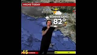 Ronnie Radke presenting weather forecast to quotRonnielandquot Twitch 2021 [upl. by Sulamith]